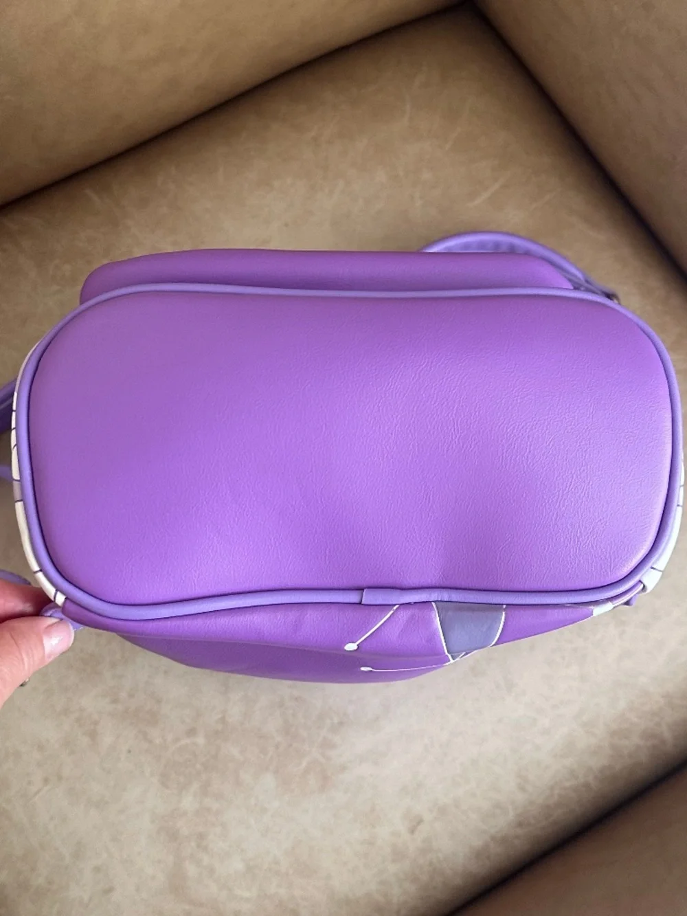 Disney Parks Loungefly Magic Kingdom Purple Wall Mini Backpack Vacation Travel